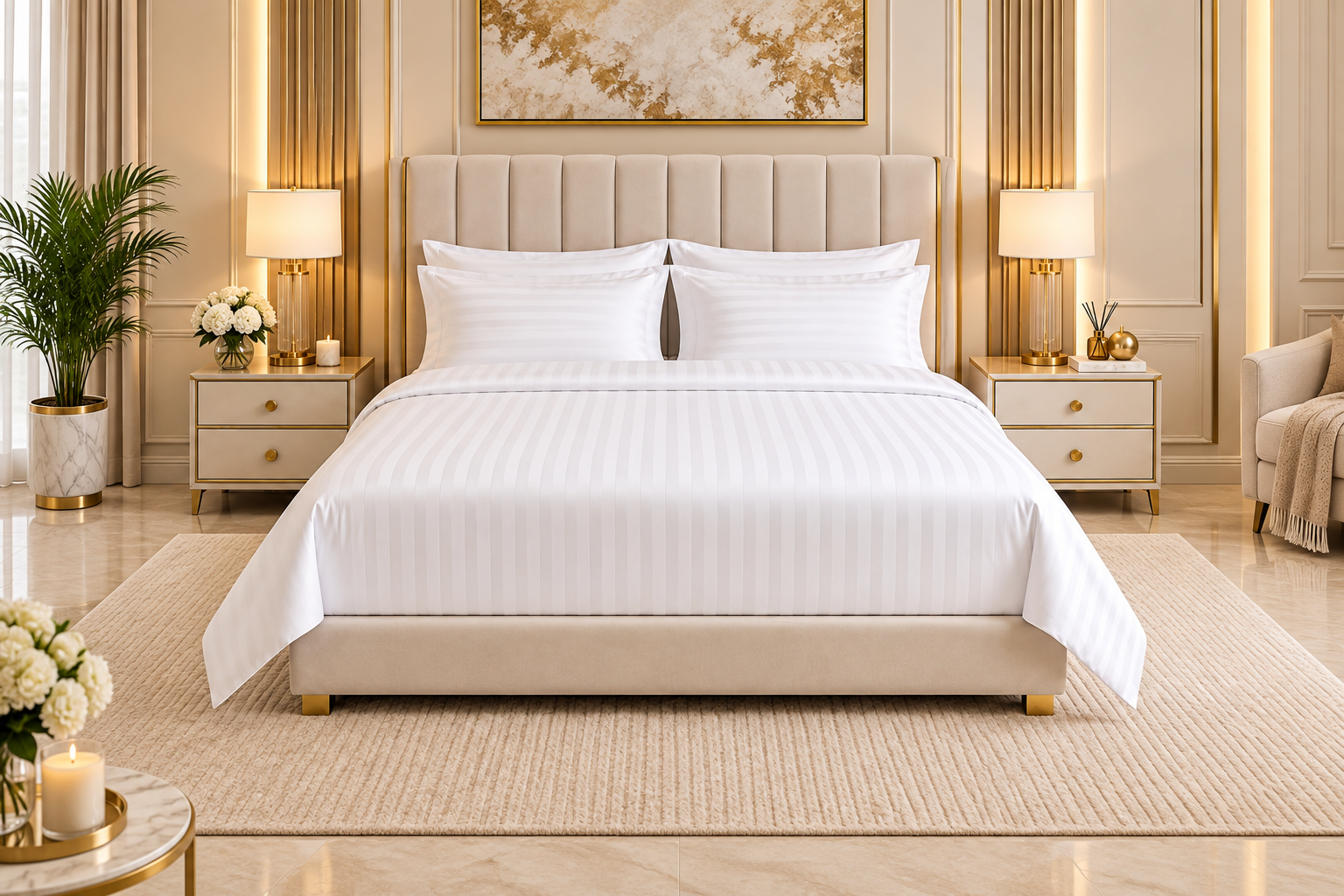 2026/09/1000259737-3.png Luxe white striped Bedsheet - Image 1