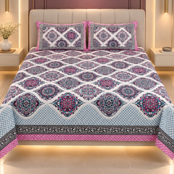 Gulabika Heritage Cotton Bedsheet