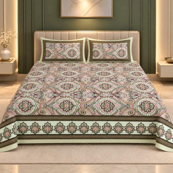 Gulnoor Virasat Double Bed Bedsheet