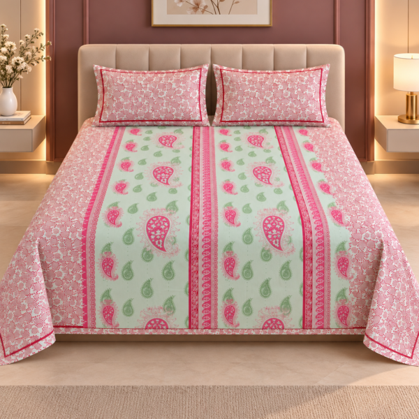 Noor-e-Gul Cotton Bedsheet